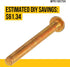 PartsBroz WP8169704 Microwave Top Mounting Screw, Compatible with Whirlpool Maytag KitchenAid Microwave Durable