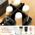 Coffee Station Organizer for Countertop, 4 Compartment Bamboo Coffee Bar Accessories and Disposable Cup Dispenser