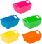 Simplify Neon Mini Storage Containers, 5 Pack Bins for Office Organization, Good for Toys, Hair Accessories