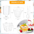 300 Packs 4oz 3 tchrules Dessert Cups with Spoons, Styles Mini Plastic Appetizer Cups, Clear Parfait Cup for Party
