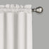 Vue Kingsbury Small Panel Tiers Privacy Window Treatment Pair, 52" x 45", White, Bathroom, Living Room