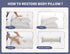 20x54 WSOFRLAC Bed Memory Foam Pillows with Removable Covers for Queen Bed Soft Nursing Couch Pillows with Long Pillow
