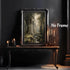 Dark Forest Wall Art 16x24inch, Gothic Landscape Poster and Vintage Castle Canvas Prints No Frame