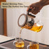 800ml/27.1oz Enchant Tea Pot - Witchcraft Magic Glass Teapot, Magnetic Water Separation Design, Borosilicate Infuser