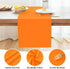 2 Pack 12 48 Inch Orange Small Short Table Runner x Solid Color Runners Coffee Table Dresser for Daily Party Home