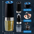 Gravity Electric Salt and Pepper Grinder Set, Battery Operated Shakers, Ideal Gifts for Cooking and Grilling
