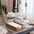 Napkin Holder for Bathroom, Acacia Wooden Guest Towel Holder Tray for Bathroom, Disposable Paper Hand Towel Holder