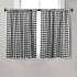 Buffalo Check Curtains, Blackout Buffalo Plaid Curtains for Living Room, 36x36inch, 2 Pack (Black White)