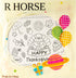 12Pcs R HORSE Thanksgiving Coloring Placemats - Disposable Paper Coloring Table Mats, Fun Turkey Dinner Place Mats