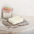 Koville Natural Marble Soap Dish for Shower, Stone Soap Tray for Bathroom, Bar Soap Holder for Sink, Stripe Grooves