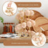 Flexzion Modern Spiral Egg Skelter, Freestanding Gold Countertop Egg Holder for Fresh Eggs Display