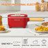 Audecook Electric Hot Pot, 2L Ceramic Glaze Non-Stick Frying Pan, Portable Cooker for Ramen, Steak, Oatmeal, Soup