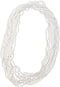 "Skeleteen Faux White Pearl Necklaces - 12 Pack Pearl Beaded Necklace Party Favors"