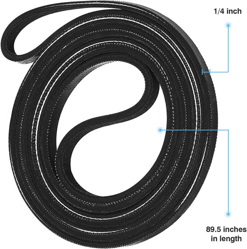 WE12M29 WE03X29897 Dryer Belt Compatible with GE/Hotpoint - Replace for Dryer Drum Drive Belt WE12M22, 137292700,