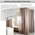 KOLAKO Curtain Track Accessories - 12 Feet Curtain Rail Wall and Ceiling Mount Brackets, Flexible Curtain Track Hardware