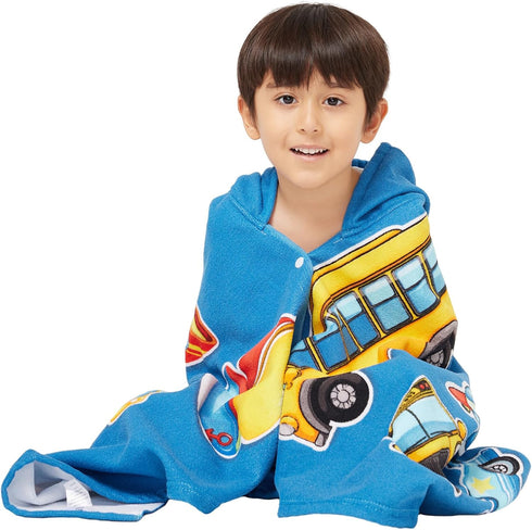 5-12 Gealaek Hooded Towel for Toddlers Years Boys Girls Kids Bath Pool Beach Towel Wrap Large Soft Absorbent Beach