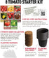 8 Tomato Growing Kit Grow Varieties of Delicious Tomatoes Non-GMO Heirloom Seeds, Complete Indoor & Outdoor Tomato Seed