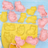 Crethinkaty Cat Cookie Cutters Set, 8 Plastic Cookie Cutter Stamps for Fun Cat Treats