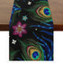 Aglebo Peacock Feather Table Runner Washable Table Runners 48 Inches Long Kitchen Dining