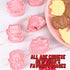 Crethinkaty 6pcs Chinese New Year Cookie Cutters - 3D Biscuit Mold Fondant Molds for Chinese New Year Bakeware