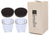 Blendin Replacement Short Cup with Stay Fresh Jar Lid, Compatible with Original Magic Bullet Blender, 8oz Cup (2 Pack)