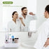 Electric Toothbrush Holders for Bathrooms - White Tooth Brushing Holder with Bamboo Dividers for Countertop