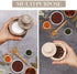 3" MARBLOUS KRAFTS Marble Salt Cellar Oceanic and Verona Celtic Salt and Spice Holders, Dining & Easter Table Decor