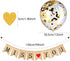 Gejoy 14 Pcs Farewell Party Decorations Supplies Kit, We Will Miss You Banner, Burlap Bunting, Gold Glitter Confetti