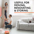 IMPRESA Variety 4 Pack Plastic Furniture Covers for Moving & Storage - Couch Covers for Sofa, Loveseat & Armchairs