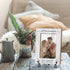 Wooden Photo Frame with Iron Stand, Anniversary Wedding Gifts for Mr And Mrs Couples, Home Table Decoration (4x6"