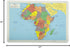 Painless Learning Africa Map Placemat - 12 x 17 1/2 inches