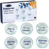 Rite Lite Passover Glass Seder Plate Liners, Set of 6, Hebrew & English Pesach Decor