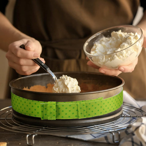 Patelai 6 Pieces Bake Even Strips, Absorbent Thick Baking Strips for Clean Baking Edges, Cute Style