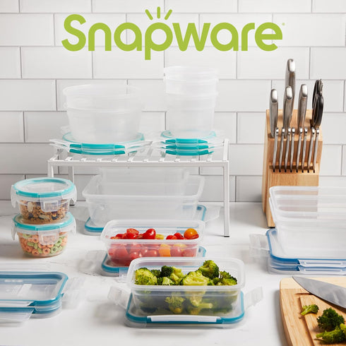 Snapware Total Solutions 28-Pc Food Storage Container Set, Plastic Meal Prep and Pantry Organization