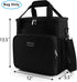 BAGLHER Coffee Maker Storage Bag, Waterproof Travel Organizer Case for Kering Coffee Machines, Black