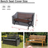 64 Inch 3 Seating-64 25" 35" Kingling Outdoor Bench Cover Waterproof for Patio Acacia Wood Bench & Seat Patio Loveseat