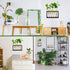 XXXFLOWER Wall Hanging Terrarium Planter with 5 Test Tubes, Indoor Plant Decor for Garden Lovers