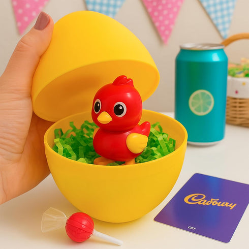 Celmuron 6 Pack 6'' Jumbo Fillable Easter Eggs Giant Plastic Easter Eggs with Flat Bottom, Bright Colorful Refillable