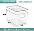 Sorbus Large Clear Plastic Storage Bins with Lids, Stackable Toy Storage Bins for Clothes, Medicine, Makeup, Bathroom,