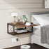 2-Tier Floating Nightstand, Wall Mounted Bedside Table, Wood Bedside Shelf Wall Mounted Nightstand, Floating Bedside