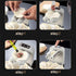 Automatic Electric Dumpling Press Maker Machine - Adjustable and Easy to Operate, With Spoon and Brush - For Home Kitchen Pastry Making (White) by SENYULU