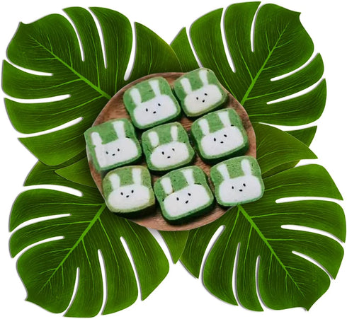 Hopeak Artificial Palm Leaves - 24 Pieces Large Leaves for Hawaiian Luau Party Decorations