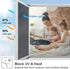 Viseeko Window Tint for Home, One Way Reflective Privacy Film, UV Sun Heat Blocking Static Cling, Silver, 17.5 x 78.7 in