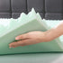 Best Price Mattress 2 Inch Egg Crate Memory Foam Topper with Aloe Infusion, CertiPUR-US Certified, Twin XL, Green