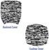 Lunarable Camo Office Chair Slipcover, Decorative Stretch and Washable Fabric Cover, Standard Size, Grey Dimgray Purple