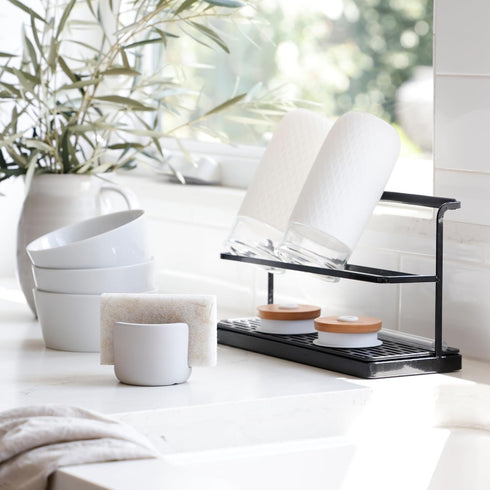 Selegna Diatomite Stone Sponge Caddy Quick Drying Diatomaceous Earth Sink Organizer Instant Drying Kitchen Sponge