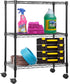 PayLessHere | 3-Tier Wire Shelf with Wheels | 23"x13"x31" | Black |