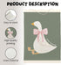 12x16 inch, LKETW Silly Goose Wall Art Poster Hanger Frame Goose Decor, Goose Gifts, Cute Goose Wall Art for Room, Bow