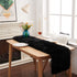 Table Runner, Modern Small Black Dresser Fur Table Runners for Christmas Wedding Party Holiday Birthday Home Farmhouse