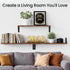 23-in BAYKA Floating Wall Shelves, Rustic Wood Wall Shelves for Bedroom, Bathroom, Kitchen & Living Room, Display Shelf